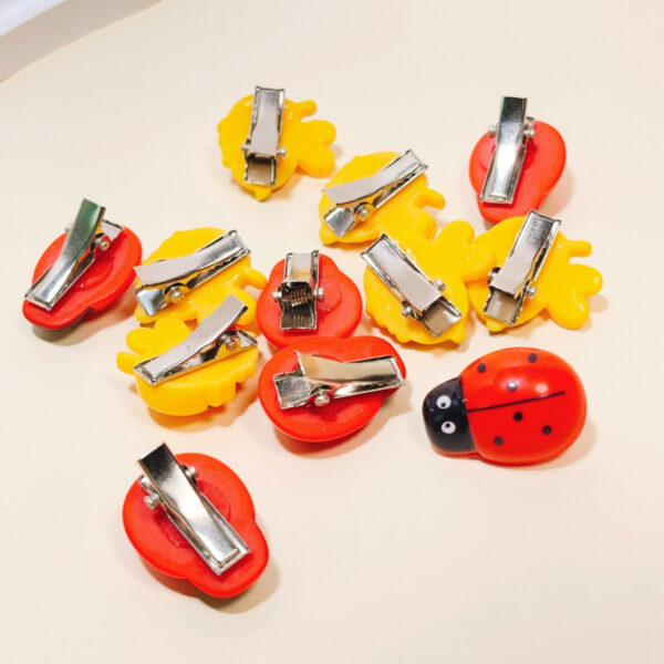 Wholesale Seven-Star Ladybug Bee Mini Hairpin Kidsren's Cute Insect Small Clip