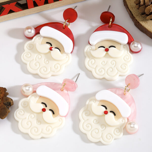 Wholesale Cute cartoon character round bead earrings