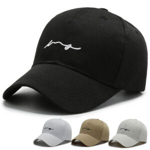 Wholesale Hat female spring and summer Western style baseball cap female Korean style face-looking small Japanese casual sun-proof letter curved brim peaked cap male