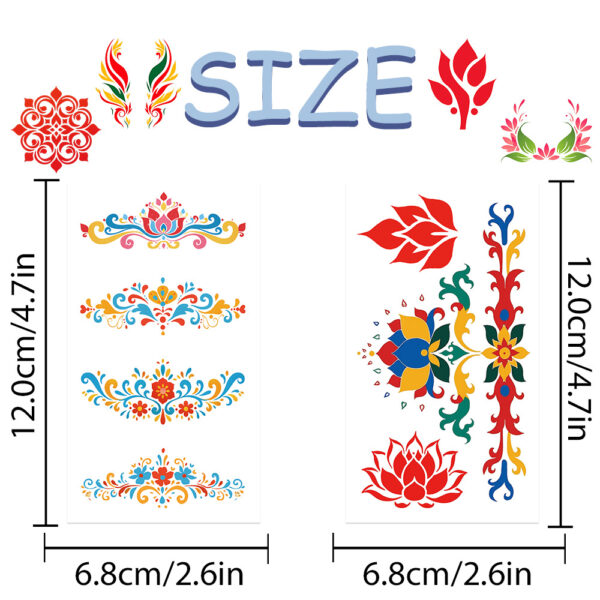 Wholesale 10 Sheets/Pack of New Domestic Dunhuang Painted Eyebrow Tattoo Stickers for School Teachers to Reward Toy Arm Stickers