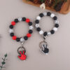Wholesale Cross-Border New Product Men's Gift Gesture Keychain Silicone Keychain Key Bracelet