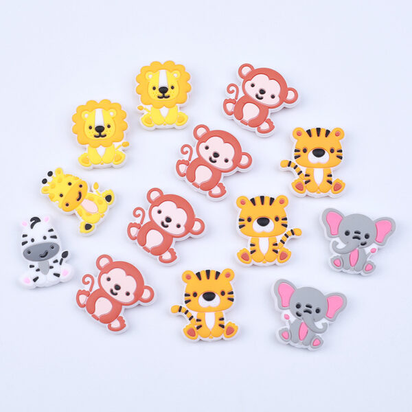 Wholesale Silicone animal teething beads