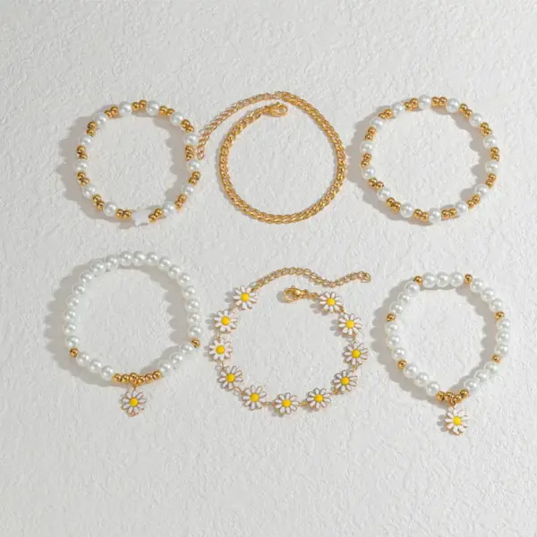 PVD Coated Real Gold Plated 18K Gold Geometric 304 Stainless Steel Elegant Cute Streetwear Waterproof Non Tarnish 304 Stainless Steel Bracelets