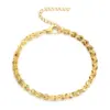 Wholesale PVD Coated 18K Gold Plated Geometric 304 Stainless Steel Waterproof Non Tarnish 304 Stainless Steel Bracelets