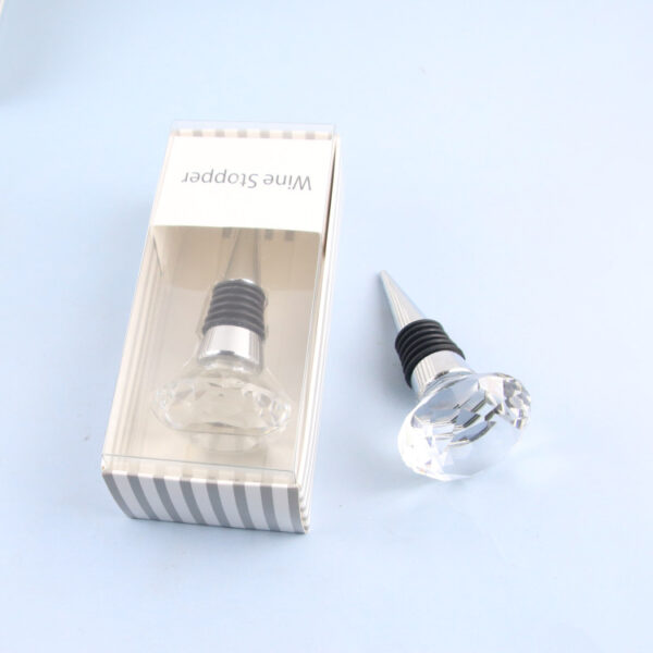 Wholesale Crystal Wine Bottle Cork Diamond Wine Stopper
