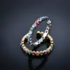 Wholesale Electroplating Golden Plated Eye Copper Fashion Enamel Rings