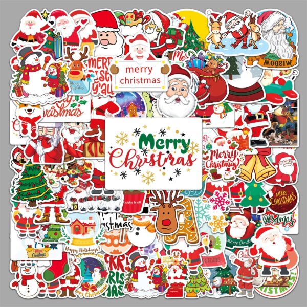 Wholesale 100 pcs/pack Christmas Graffiti Stickers Waterproof