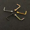 Fashion Geometric Metal Nose Studs 1 Piece Nose Pin
