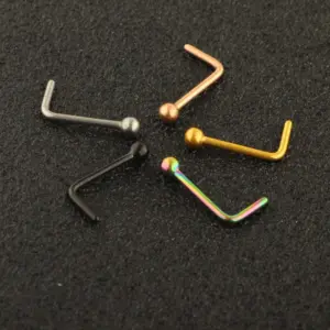 Fashion Geometric Metal Nose Studs 1 Piece Nose Pin