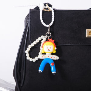 Split multi-girl pendant-blue pants