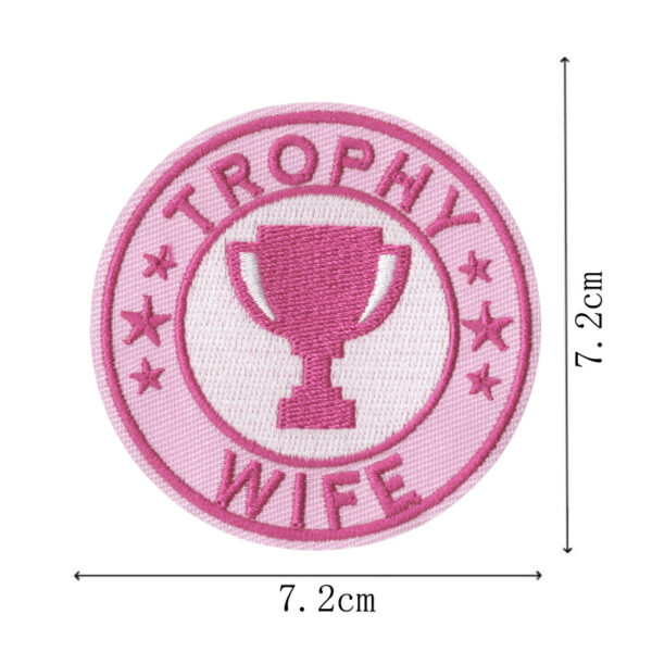 Wholesale Bar-themed colorful English letter embroidered patch