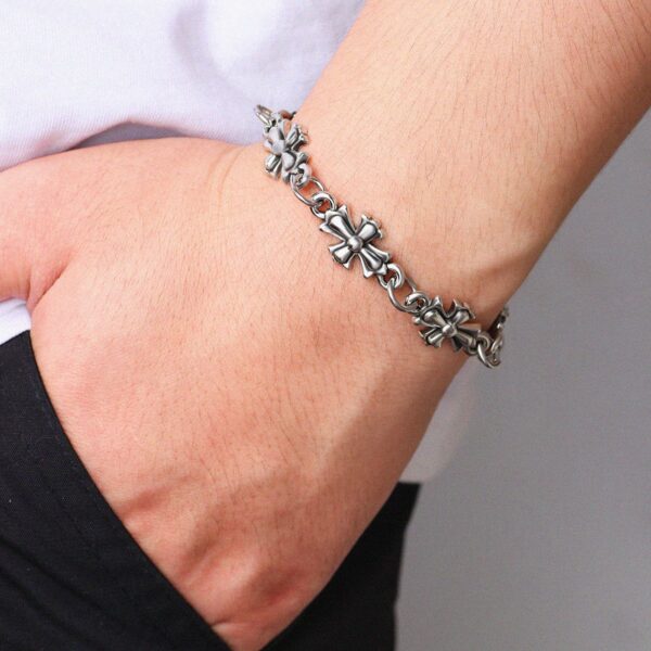 Wholesale Dark Gothic Cross Alloy Bracelet