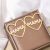 Wholesale Fashion love letter MAMA high-grade earrings design peach heart Mother's day New Year gift Women's earrings