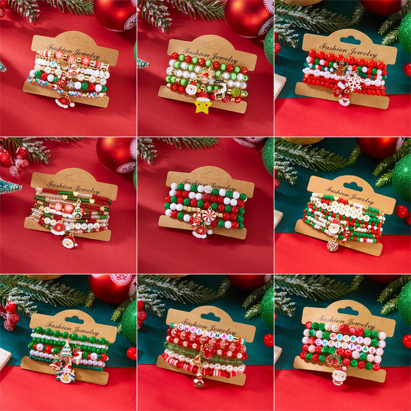 Wholesale Rice Bead lymer Clay Multilayer Bracelet