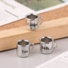 Wholesale 1:12 doll house mini scene accessories props DIY silver small cup cup cup miniature model