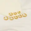 Wholesale 1 Pair Vacation Classic Style Round 304 Stainless Steel 18K Gold Plated Earrings