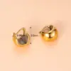 Wholesale 1 Pair Fashion Cross Devil'S Eye Heart Shape Butterfly Gold Plated 304 Stainless Steel Artificial Pearls Rhinestones Stainless Steel Earrings