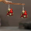 Wholesale Christmas atmosphere vintage earrings