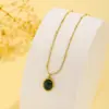Wholesale PVD Coated Real Gold Plated 18K Gold Geometric Titanium Steel Elegant Waterproof Non Tarnish 304 Stainless Steel Pendant Necklace