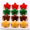 Wholesale Flocked Five-Pointed Star 23*23mm DIY Christmas Series Beades