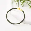 oly-0f4038255176ea98ca9bec29944c052c Wholesale Nylon Copper 18K Gold Plated Handmade Plating Multicolor Simple Solid Color Adjustable Bracelet