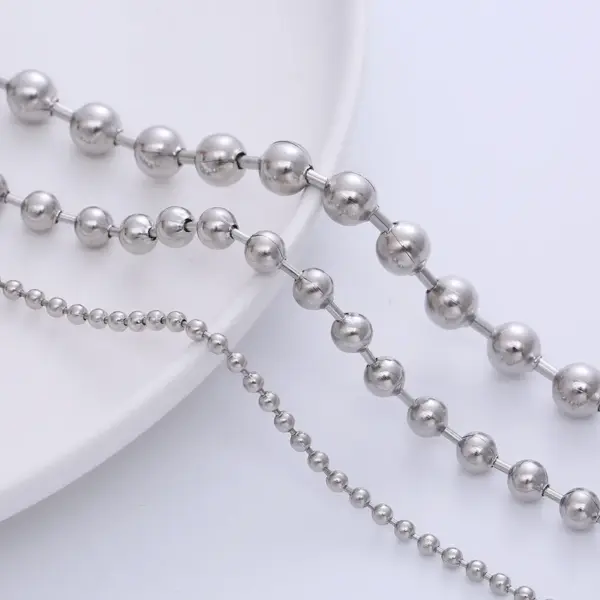 Wholesale Jewelry Fashion Solid Color 304 Stainless Steel Stainless Steel Necklaces