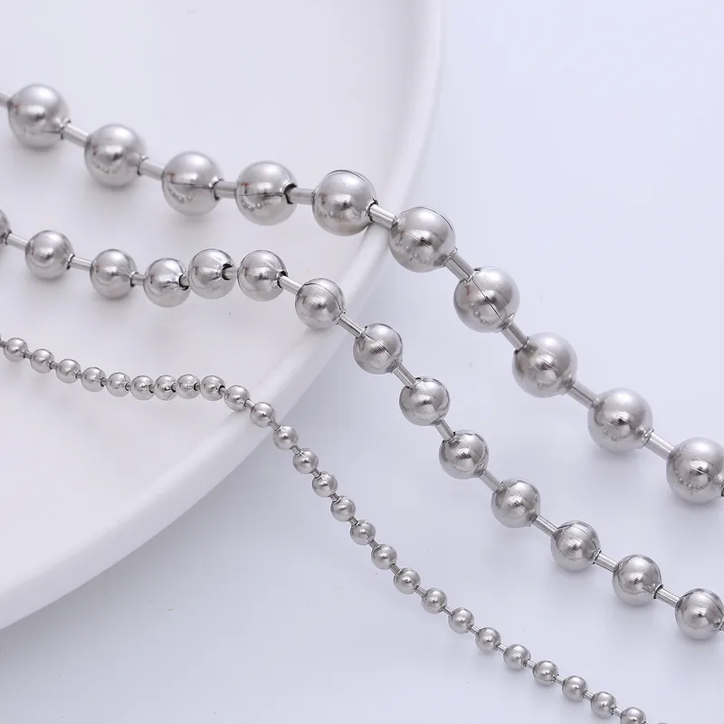 Wholesale Jewelry Fashion Solid Color 304 Stainless Steel Stainless Steel Necklaces