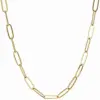 Simple Basic Chain Stainless Steel 18k Stacking With Plain Chain Paper Clip Chain