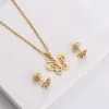 Wholesale Jewelry Simple Style Sun Heart Shape Rose 201 Stainless Steel Plating Pendant Necklace Cable Chain
