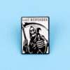 Wholesale Death quotes brooch cartoon metal badge