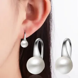 Wholesale 1 Pair 925 Sterling Silver Geometric Drop Earrings