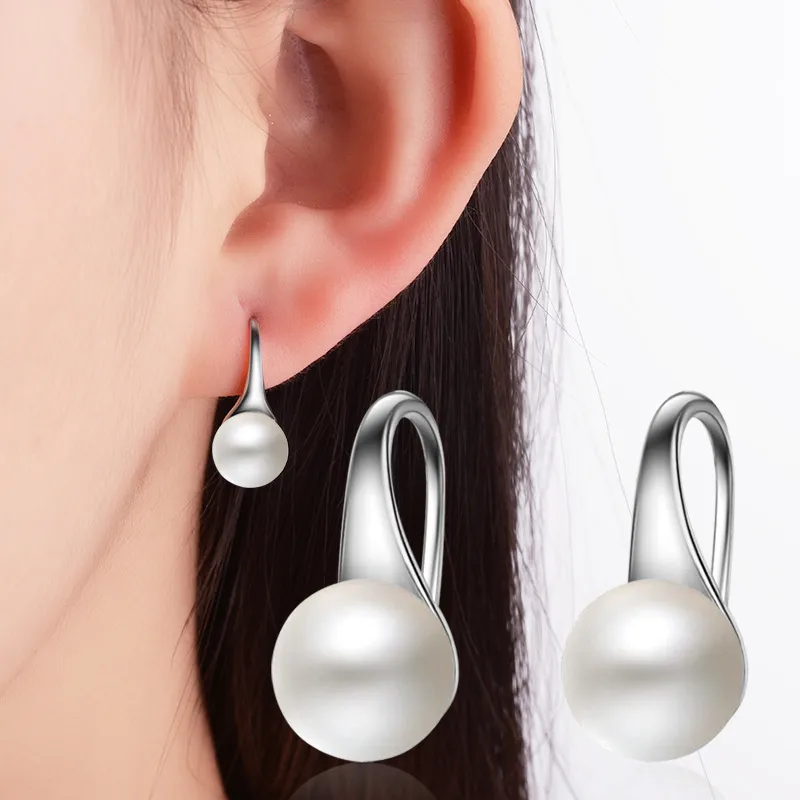 Wholesale 1 Pair 925 Sterling Silver Geometric Drop Earrings
