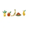 Ear Cartilage Rings & Studs Fashion Fruit Brass Artificial Gemstones