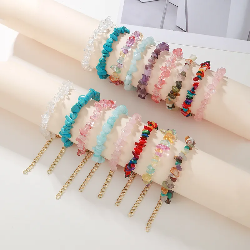 Wholesale Beach Geometric Natural Stone Turquoise Bracelets In Bulk