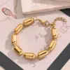 Wholesale Casual Modern Style Simple Style Round Solid Color 304 Stainless Steel Ball Chain Bracelets In Bulk