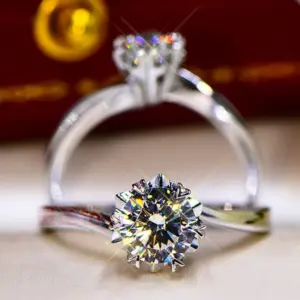 15 Snowflake Twisted Arm 1 Karat Ring / Adjustable Opening