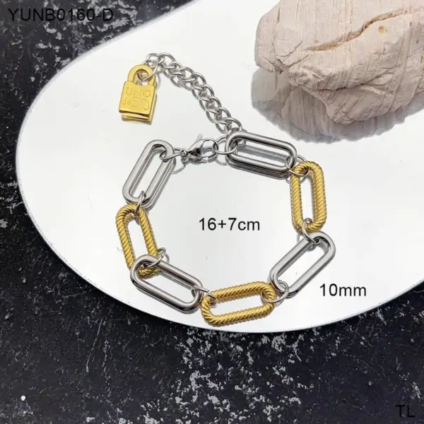 Wholesale 304 Stainless Steel Solid Color PVD Coated Stone-Free Real Gold Plated Simple Style Waterproof Non Tarnish Plating Chain Ball Chain Gold Bracelets
