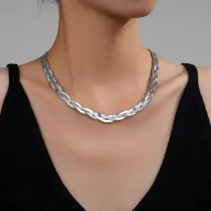 Woven Blade Chain (Steel Color)