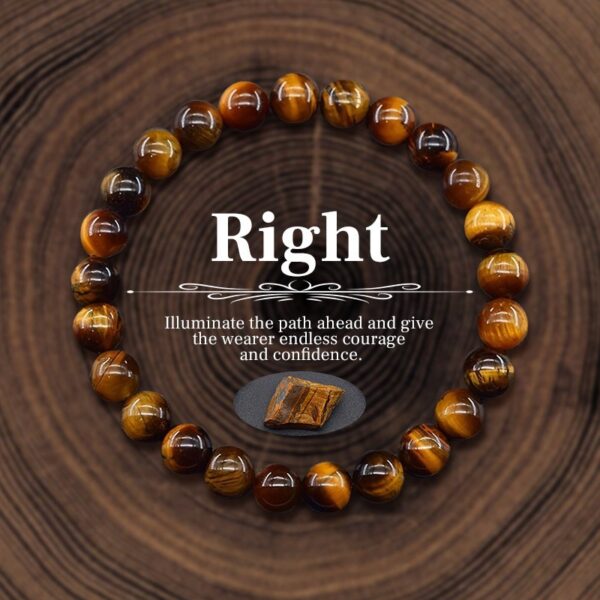 oly-0f8508eccafe46041082676c2150c0da Wholesale Hot Cross-border Natural Crystal Bracelet 8mm temu Heyen Explosions Stretching Line Tiger Eye Bracelet Women's