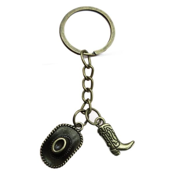 Wholesale European and American Foreign Trade Jewelry American Western Denim Theme Pendant Earrings Cowboy Hat Texas Riding Boots Denim Necklace