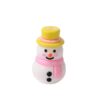Wholesale Christmas snowman rubber beads, Christmas loose beads DIY