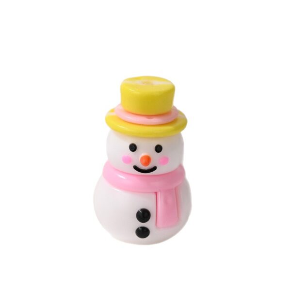 Wholesale Christmas snowman rubber beads, Christmas loose beads DIY