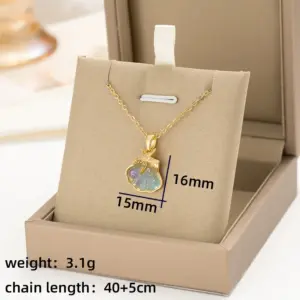 Gold Blue Starfish Shell