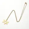 Wholesale Jewelry Fashion Animal 201 Stainless Steel 18K Gold Plated Plating Stainless Steel Necklaces