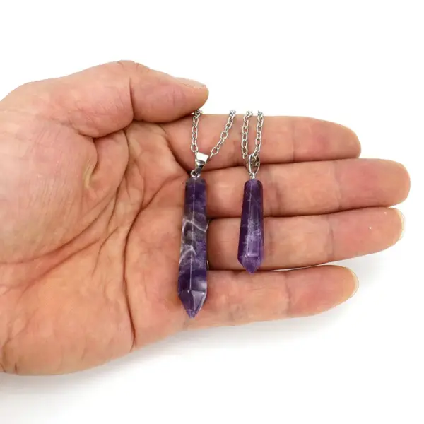 Wholesale Simple Style Leaf Agate Pendant Necklace In Bulk