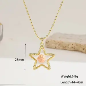 Gold/1.3*1.1cm / 44CM+4CM / Necklace 5