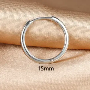 Y10078-15mm Silver-1PC