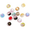 Wholesale New 16mm gradient fine glitter round acrylic colored straight hole bead DIY jewelry accessories loose beads