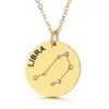 Wholesale Foreign Trade New Fashion 12 Constellation Necklace Europe And America Creative Diamond Titanium Steel Necklace Ornament Wholesale