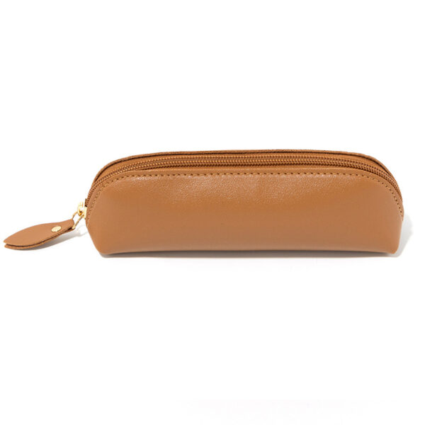 Wholesale College style genuine leather retro leather PU pencil case